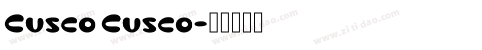 Cusco Cusco字体转换